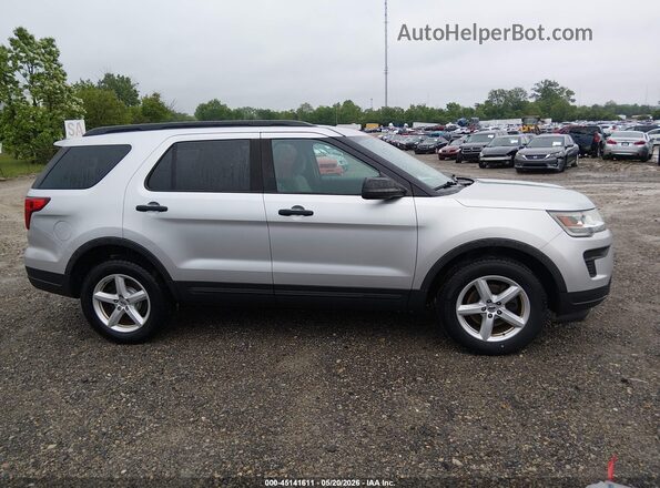 1FM5K8B82JGC45176 2018 FORD EXPLORER Silver 