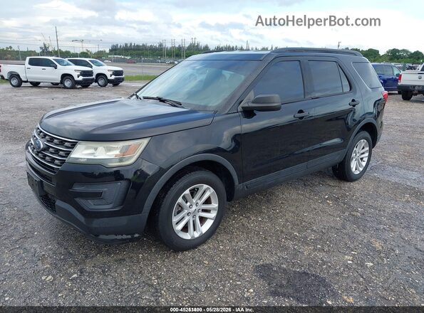 1FM5K8B83GGC51741 2016 FORD EXPLORER Black Առջևի ձախ երեք քառորդ տեսարան