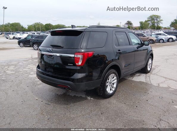 1FM5K8B83HGC58481 2017 FORD EXPLORER Black Trasero derecho