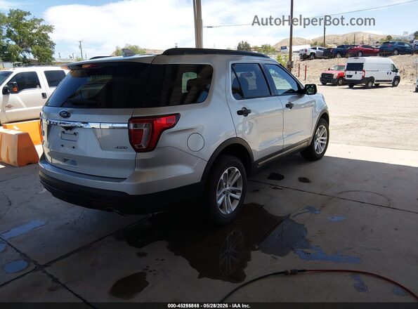 1FM5K8B83HGC91870 2017 FORD EXPLORER Gray Trasero derecho