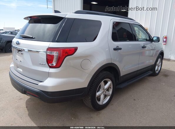 1FM5K8B83JGC45364 2018 FORD EXPLORER Silver Rear right