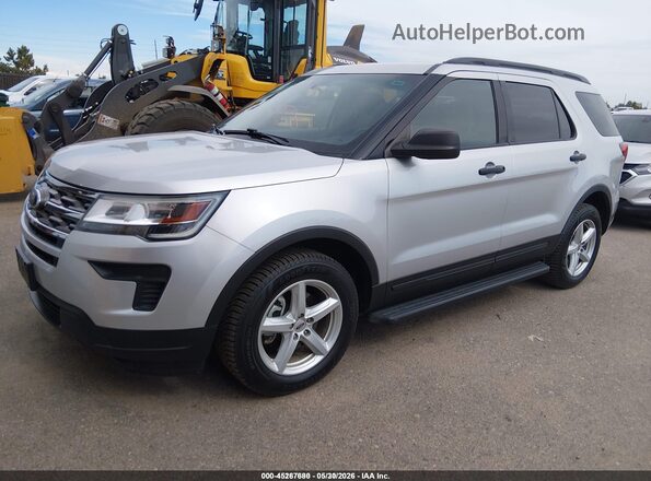1FM5K8B83JGC45364 2018 FORD EXPLORER Silver Front left