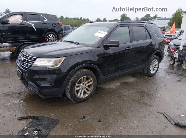 1FM5K8B84GGA57400 2016 FORD EXPLORER Black წინა მარცხენა ხედი სამი მეოთხედიდან