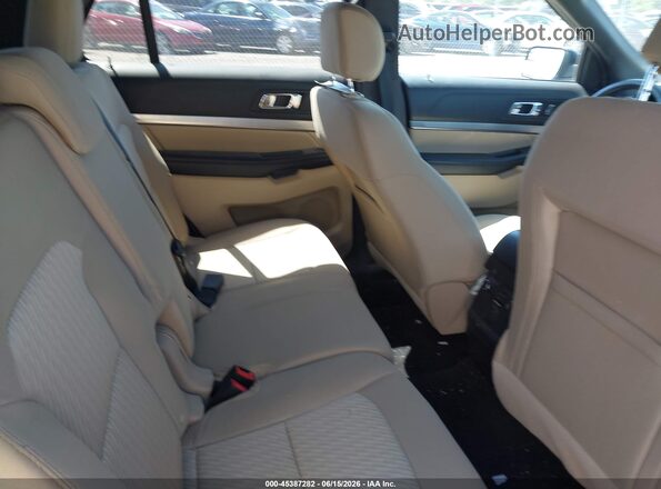 1FM5K8B89HGD41364 2017 FORD EXPLORER Blue Vista de la etiqueta del VIN