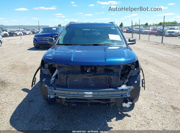 1FM5K8B89HGD41364 2017 FORD EXPLORER Blue Vista interior trasera