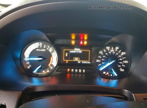 1FM5K8B8XHGC90568 2017 FORD EXPLORER Silver Вид щитка приладів