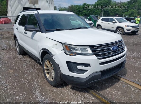 1FM5K8BH2GGC00375 2016 FORD EXPLORER White Դիմացի տեսք