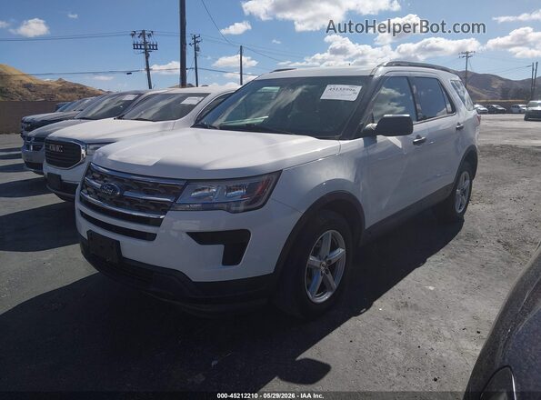 1FM5K8BH6JGC45326 2018 FORD EXPLORER White 