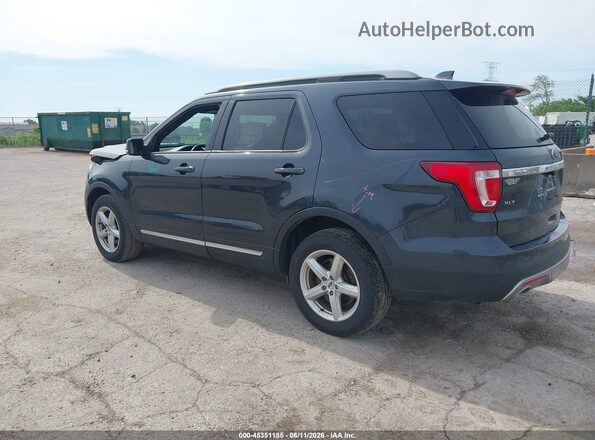 1FM5K8D80HGA02098 2017 FORD EXPLORER Black Задня ліва чверть