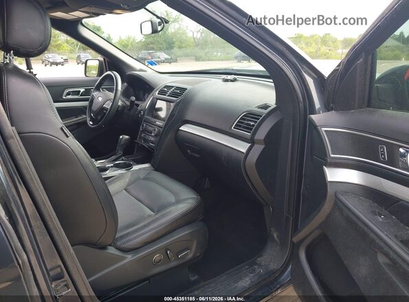 1FM5K8D80HGA02098 2017 FORD EXPLORER Black Вид салону спереду