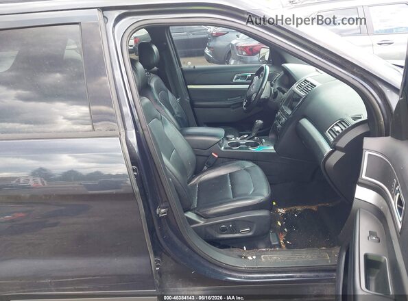 1FM5K8D80HGA26689 2017 FORD EXPLORER Серый Вид салона спереди