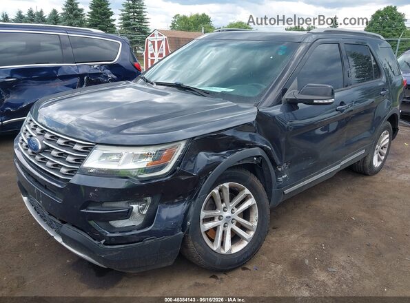 1FM5K8D80HGA26689 2017 FORD EXPLORER Серый Передняя левая четверть