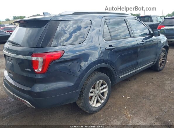 1FM5K8D80HGA26689 2017 FORD EXPLORER Серый Задняя правая четверть
