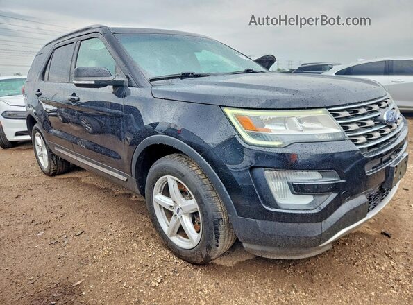 1FM5K8D80HGA30533 2017 FORD EXPLORER Black Delantero derecho
