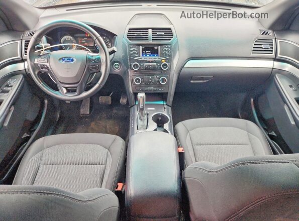 1FM5K8D80HGA30533 2017 FORD EXPLORER Black Vista del salpicadero