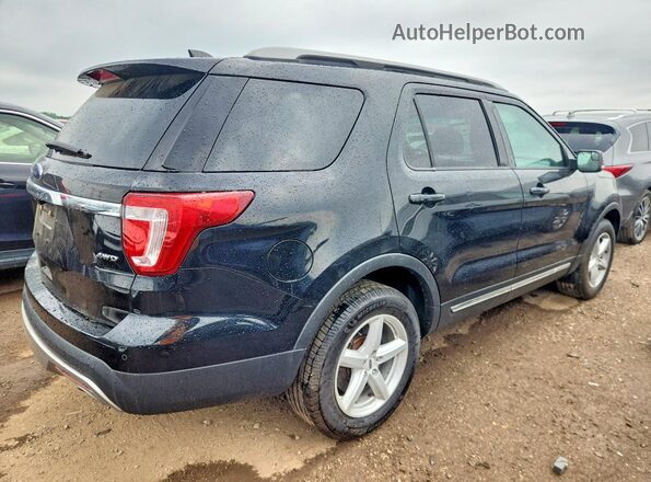 1FM5K8D80HGA30533 2017 FORD EXPLORER Black Trasero derecho