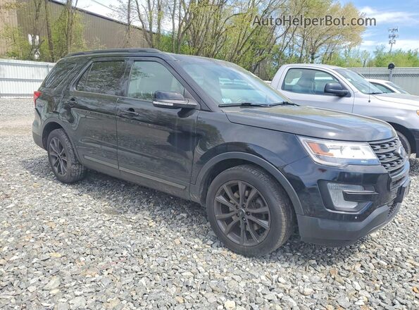 1FM5K8D80HGC87949 2017 FORD EXPLORER Black Przód prawy