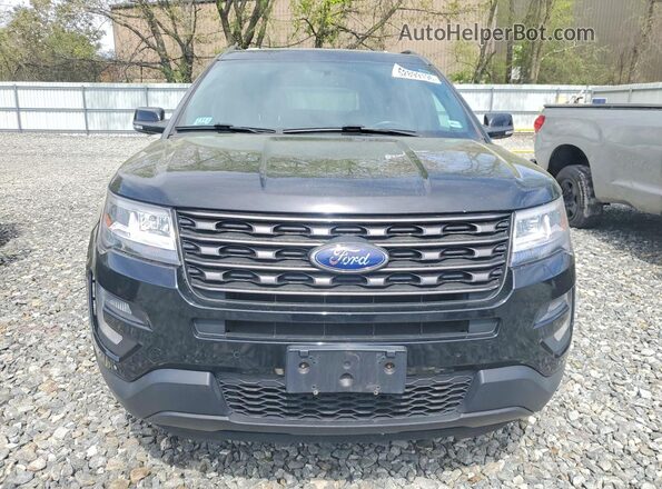 1FM5K8D80HGC87949 2017 FORD EXPLORER Black Widok z przodu