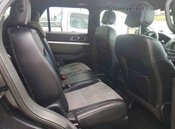 1FM5K8D80HGC87949 2017 FORD EXPLORER Black Widok wnętrza z tyłu