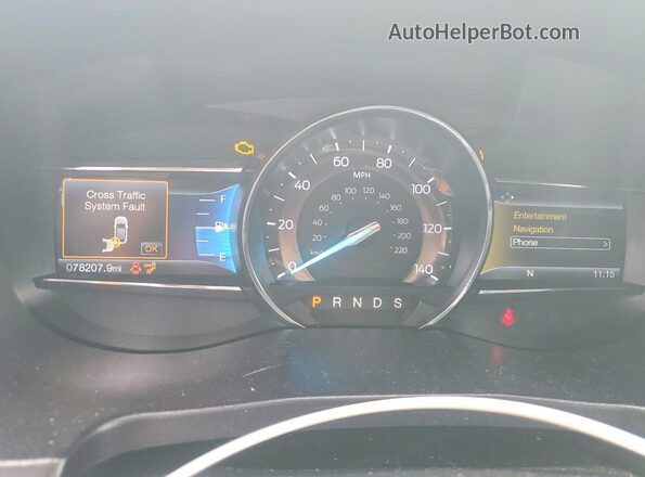 1FM5K8D80HGC87949 2017 FORD EXPLORER Black Widok zestawu wskaźników