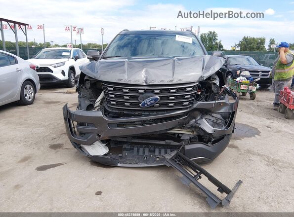 1FM5K8D80HGD51441 2017 FORD EXPLORER Gray Вид спереду
