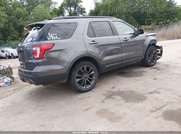 1FM5K8D80HGD51441 2017 FORD EXPLORER Gray Задня права чверть