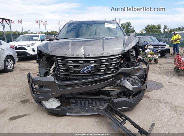 1FM5K8D80HGD51441 2017 FORD EXPLORER Gray Вид щитка приладів