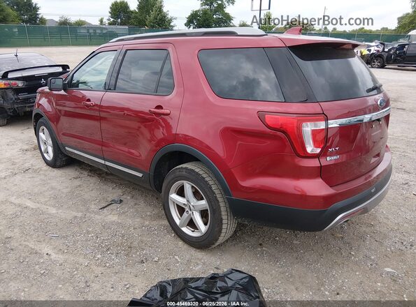 1FM5K8D80HGD51603 2017 FORD EXPLORER Red Հետևի ձախ