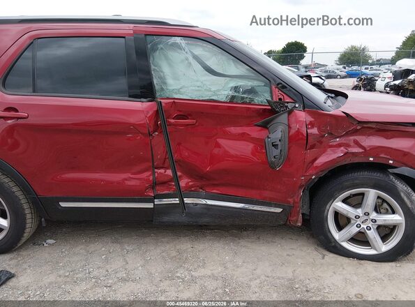 1FM5K8D80HGD51603 2017 FORD EXPLORER Red Դիմացի տեսք