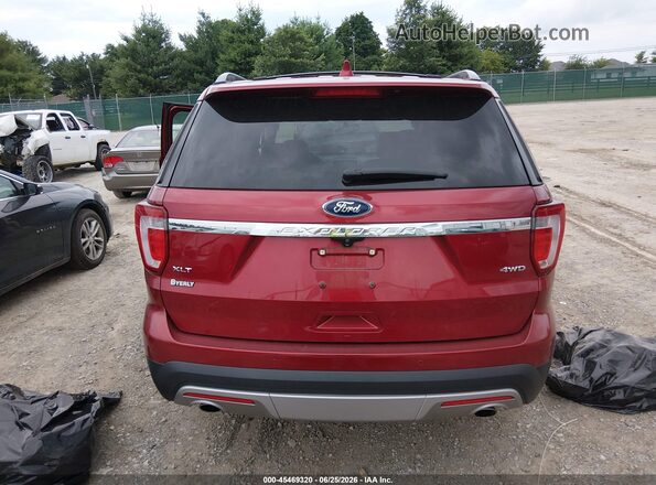 1FM5K8D80HGD51603 2017 FORD EXPLORER Red 
