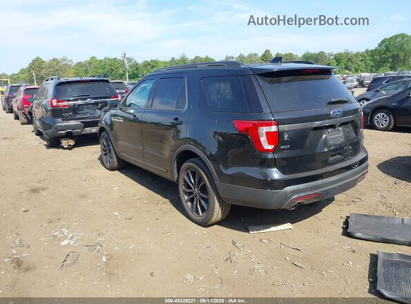 1FM5K8D80HGE07541 2017 FORD EXPLORER Black Tył lewy
