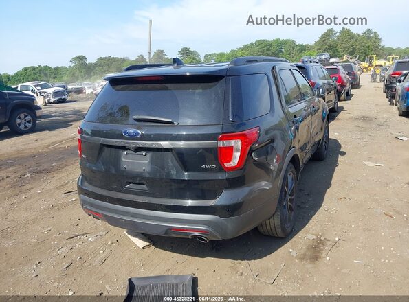 1FM5K8D80HGE07541 2017 FORD EXPLORER Black Tył prawy