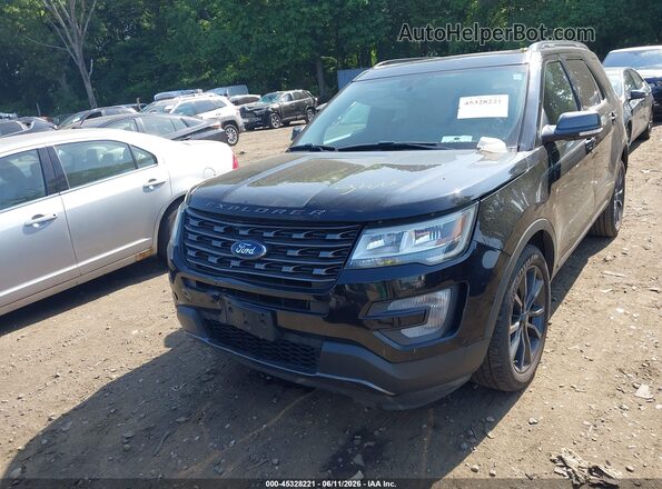 1FM5K8D80HGE07541 2017 FORD EXPLORER Black Widok zestawu wskaźników