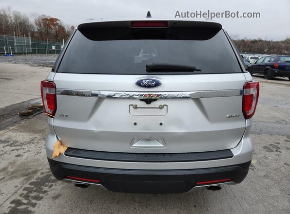 1FM5K8D80JGA56829 2018 FORD EXPLORER Silver უკანა ხედი