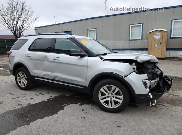 1FM5K8D80JGA56829 2018 FORD EXPLORER Silver წინა მარჯვენა
