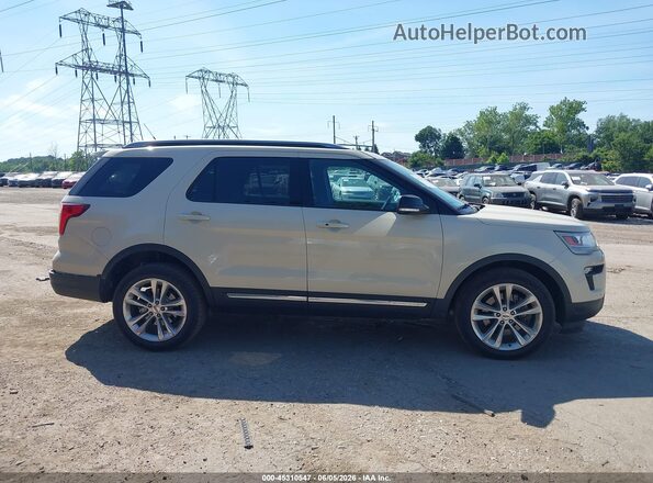 1FM5K8D80JGA65384 2018 FORD EXPLORER Tan Vista interior trasera