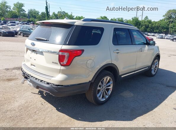 1FM5K8D80JGA65384 2018 FORD EXPLORER Tan Trasero derecho