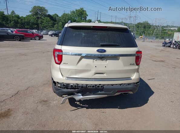 1FM5K8D80JGA65384 2018 FORD EXPLORER Tan Vista frontal
