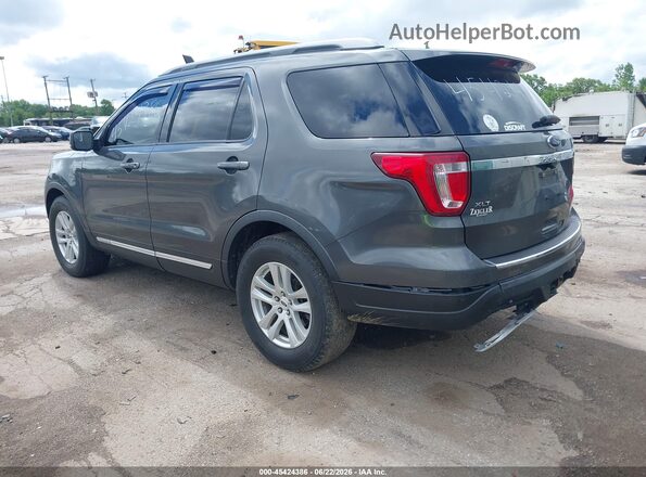 1FM5K8D80JGC68694 2018 FORD EXPLORER Gray Rear left