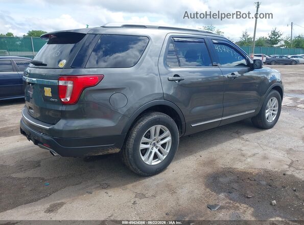 1FM5K8D80JGC68694 2018 FORD EXPLORER Gray Rear right