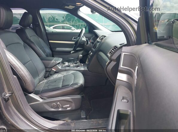 1FM5K8D80JGC68694 2018 FORD EXPLORER Gray Front interior view