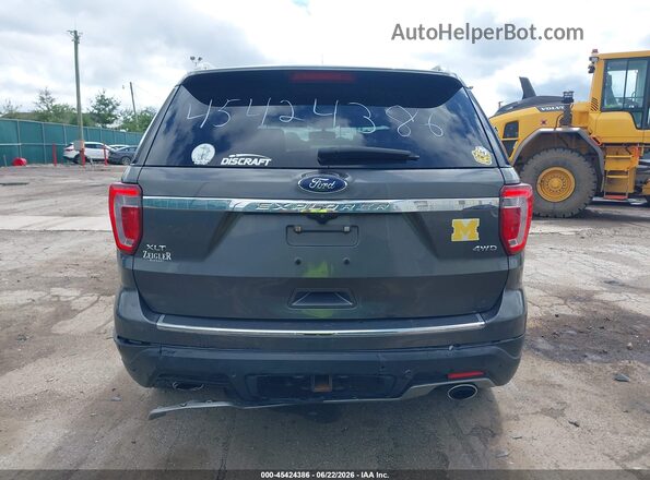 1FM5K8D80JGC68694 2018 FORD EXPLORER Gray 