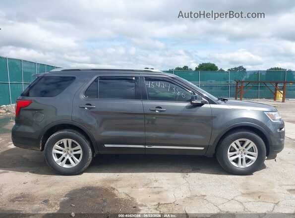 1FM5K8D80JGC68694 2018 FORD EXPLORER Gray Rear interior view