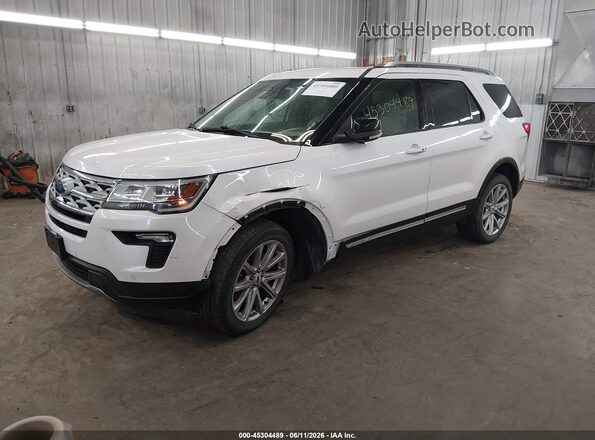1FM5K8D80JGC78450 2018 FORD EXPLORER White Front left