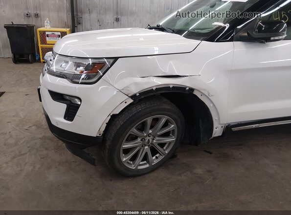 1FM5K8D80JGC78450 2018 FORD EXPLORER White Front view