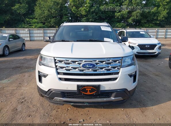 1FM5K8D80KGA74958 2019 FORD EXPLORER Белый Вид щитка приборов
