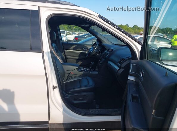1FM5K8D80KGA74958 2019 FORD EXPLORER Белый Вид салона спереди