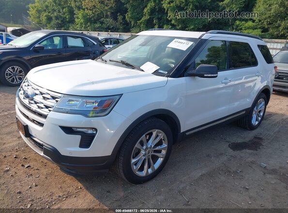 1FM5K8D80KGA74958 2019 FORD EXPLORER Белый Передняя левая четверть