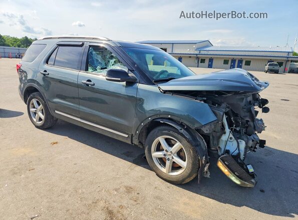 1FM5K8D81GGA49526 2016 FORD EXPLORER Green Delantero derecho