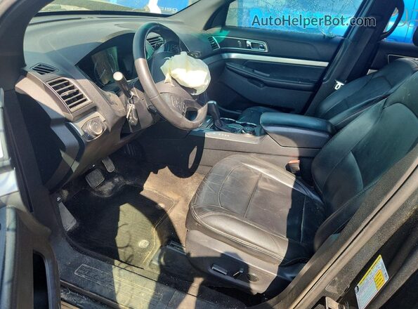 1FM5K8D81GGA49526 2016 FORD EXPLORER Green Vista interior delantera